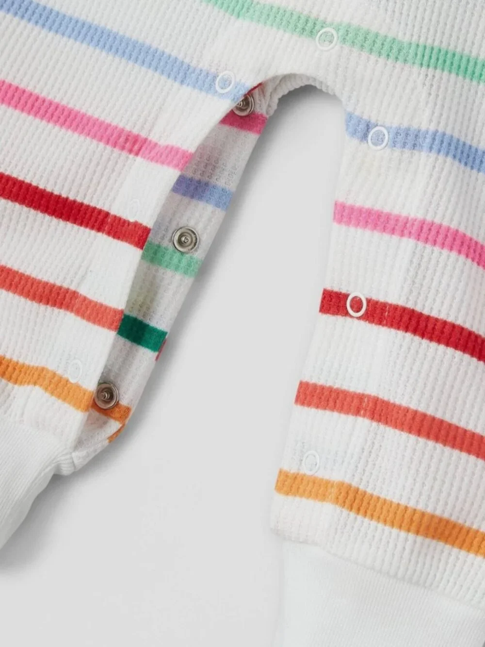 Baby Striped Matching Family One-Piece Pajama - Wondershop Cream 6-9M